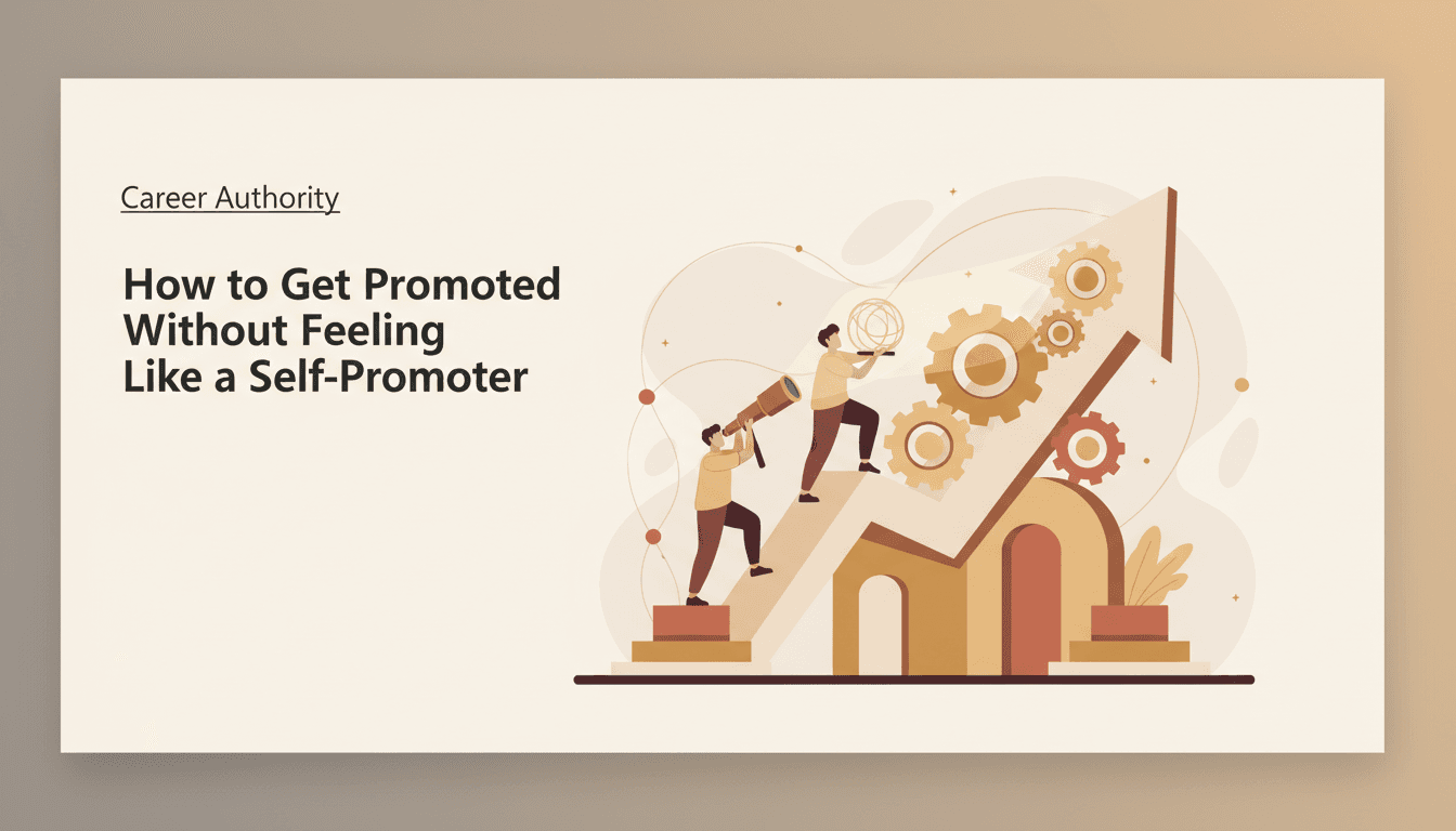 How to Get Promoted Without Feeling Like a Self-Promoter